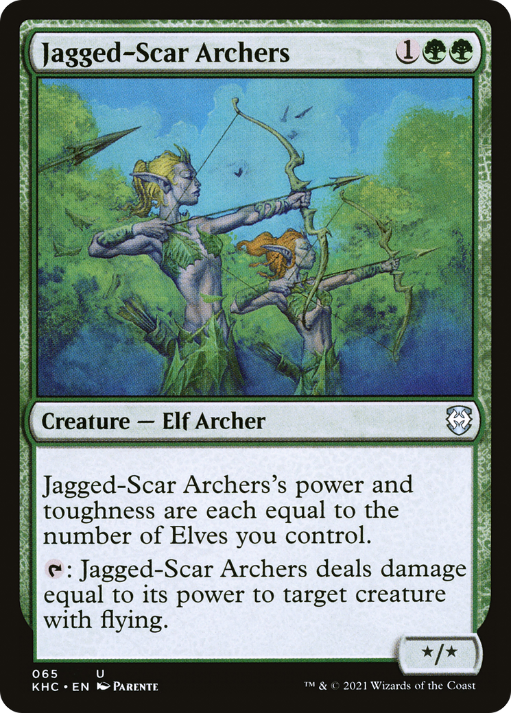 Image of Jagged-Scar Archers (KHC-065) - Kaldheim Commander