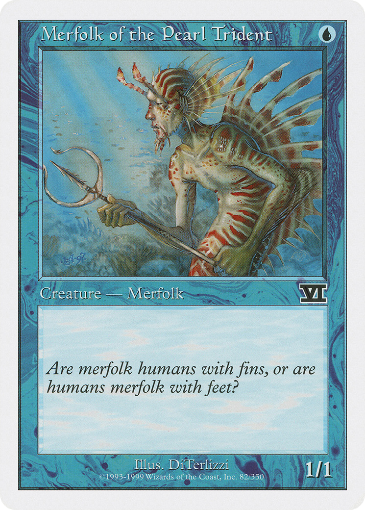 Image of Merfolk of the Pearl Trident (6ED-082) - Classic Sixth Edition