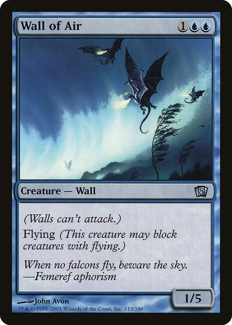 Image of Wall of Air (8ED-113★) - 8th Edition