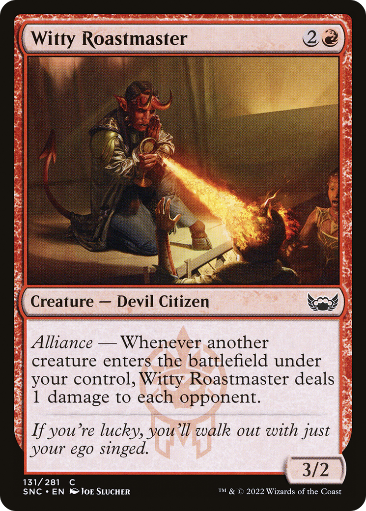 Image of Witty Roastmaster (SNC-131) - Streets of New Capenna Foil