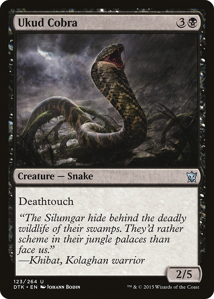 Image of Ukud Cobra (DTK-123) - Dragons of Tarkir Foil