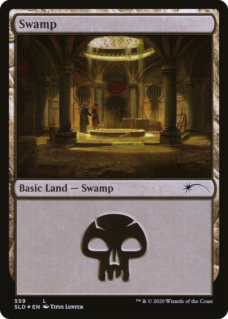 Image of Swamp (559) (SLD-559) - Secret Lair Drop Foil