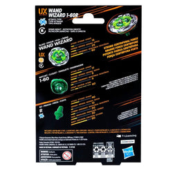 Image of Hasbro Beyblade X Wand Wizard 1-60R UX Starter Pack Top and Launcher