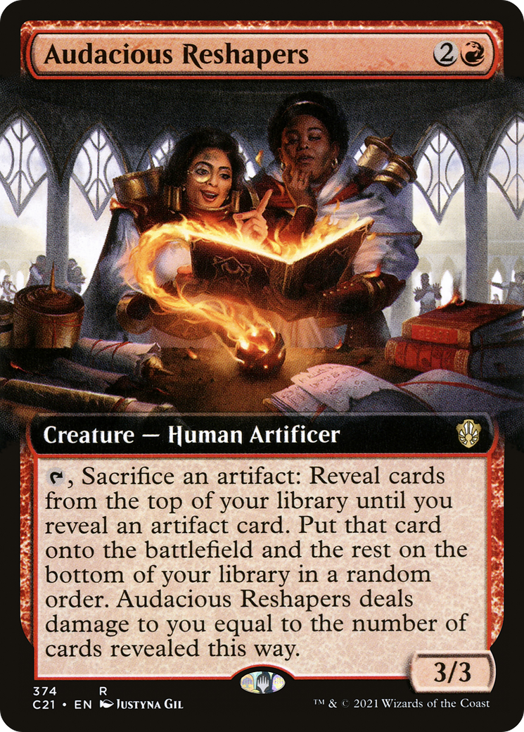 Image of Audacious Reshapers (Extended Art) (C21-374) - Commander 2021: (Extended Art)