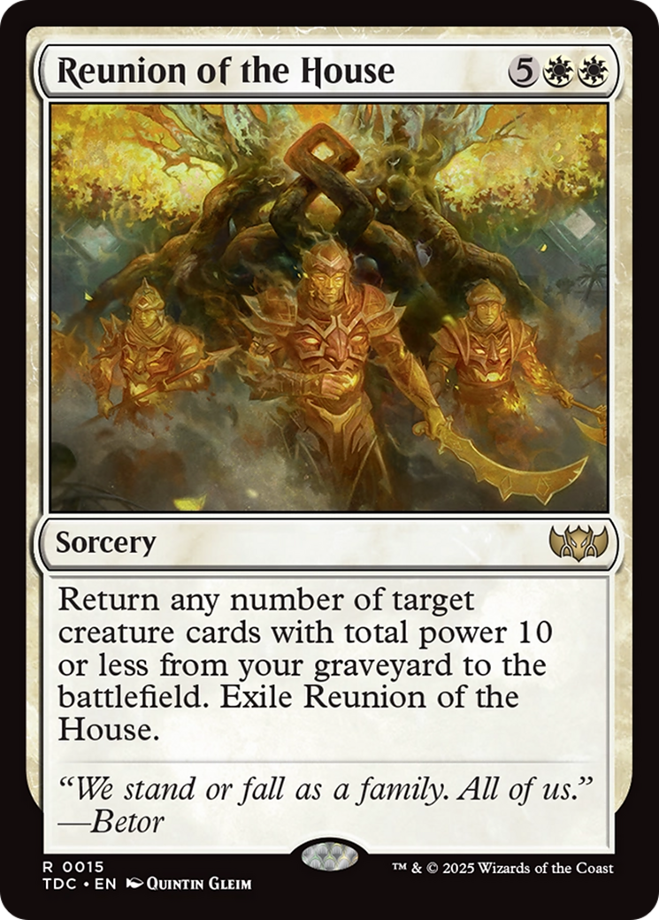 Image of Reunion of the House (TDC-015) - Commander: Tarkir: Dragonstorm