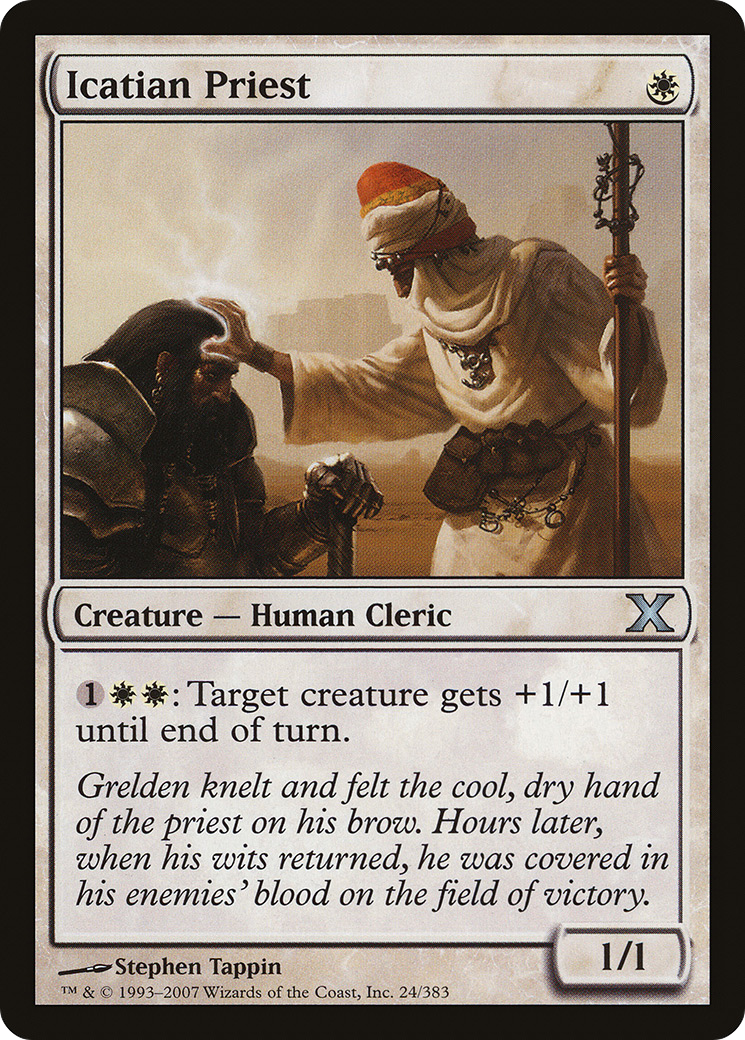 Image of Icatian Priest (10E-024) - Tenth Edition Foil