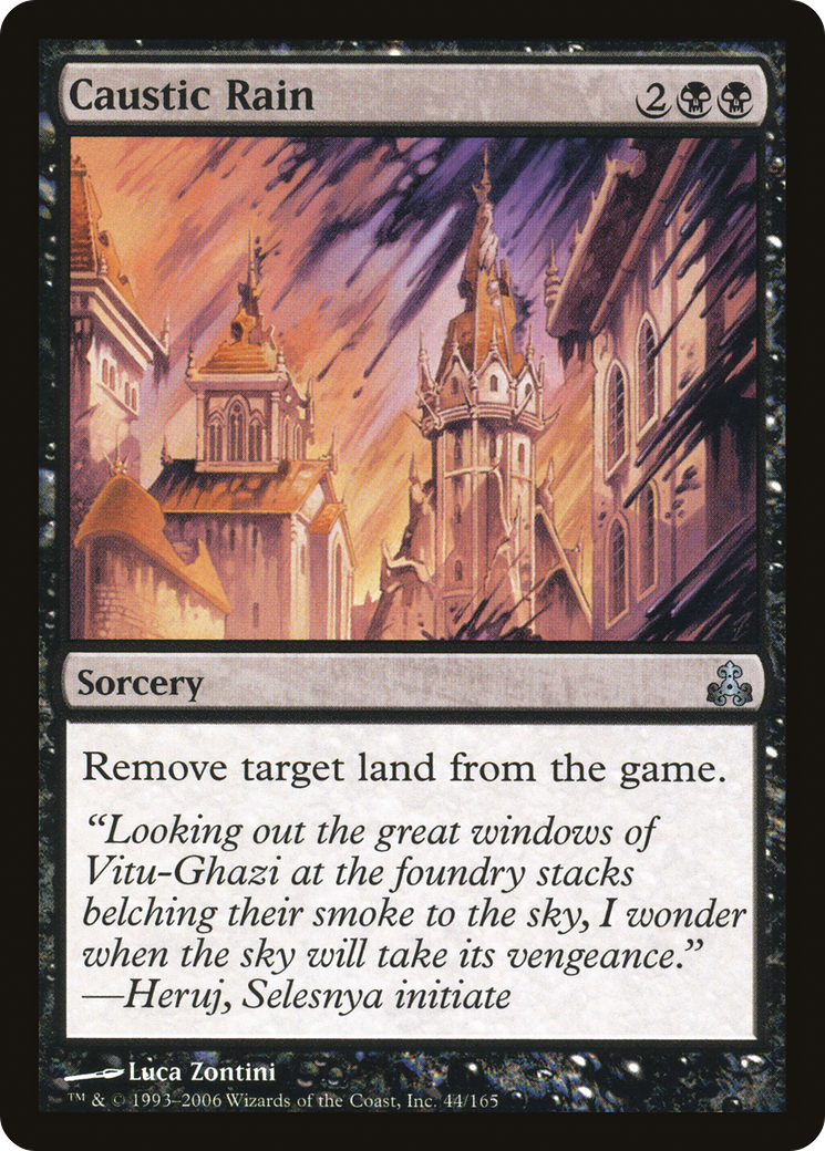 Image of Caustic Rain (GPT-044) - Guildpact Foil