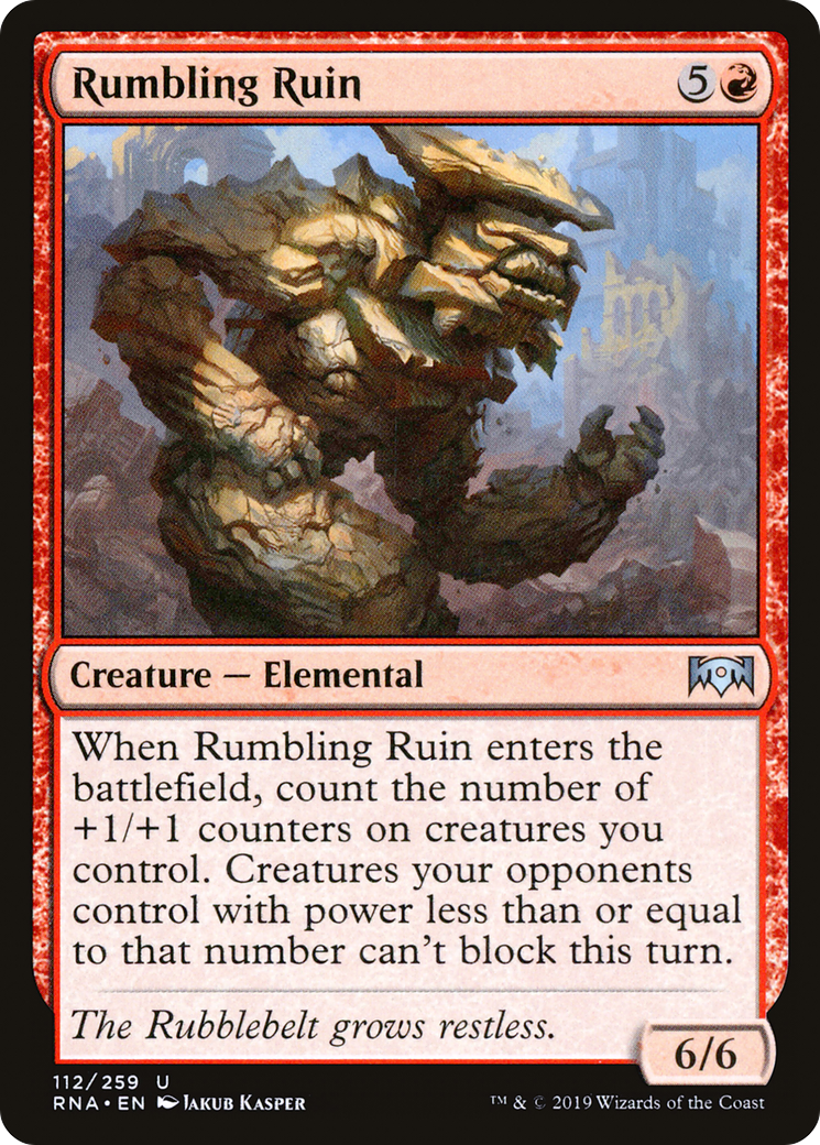 Image of Rumbling Ruin (RNA-112) - Ravnica Allegiance
