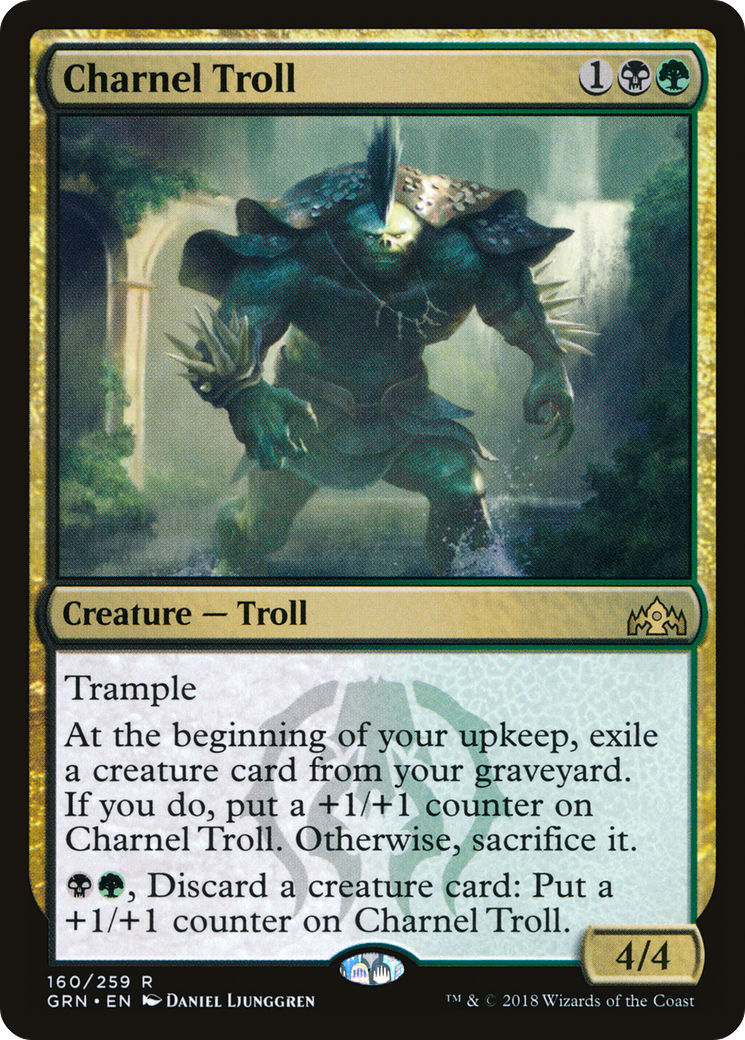 Image of Charnel Troll (GRN-160) - Guilds of Ravnica Foil