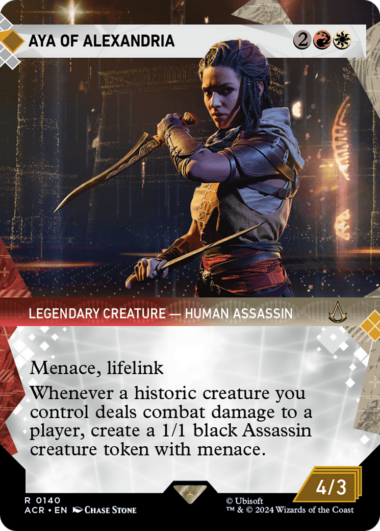 Image of Aya of Alexandria (Showcase) (ACR-140) - Assassin's Creed: (Showcase) (Borderless)