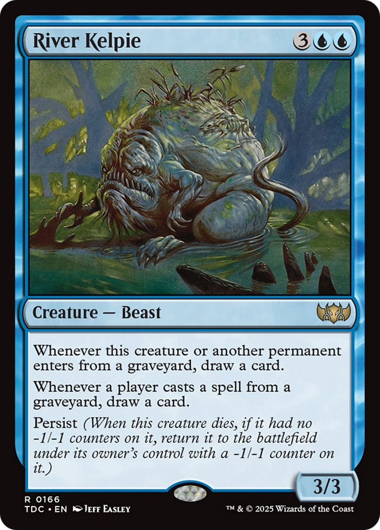 Image of River Kelpie (TDC-166) - Commander: Tarkir: Dragonstorm