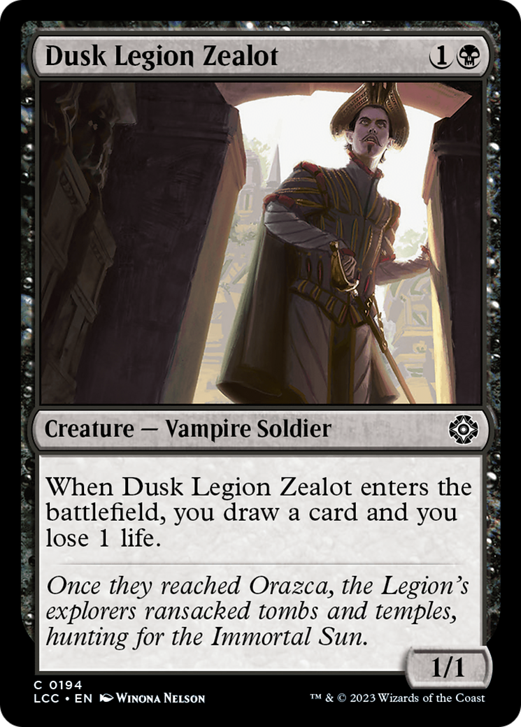Image of Dusk Legion Zealot (LCC-194) - The Lost Caverns of Ixalan Commander