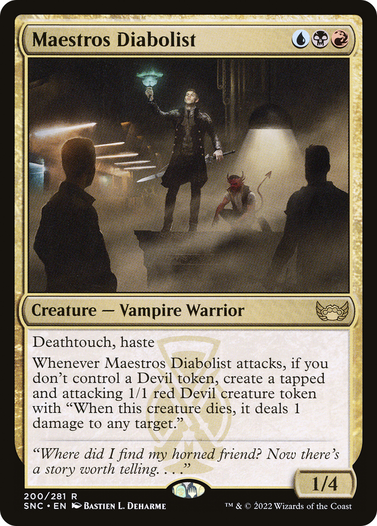 Image of Maestros Diabolist (SNC-200) - Streets of New Capenna Foil