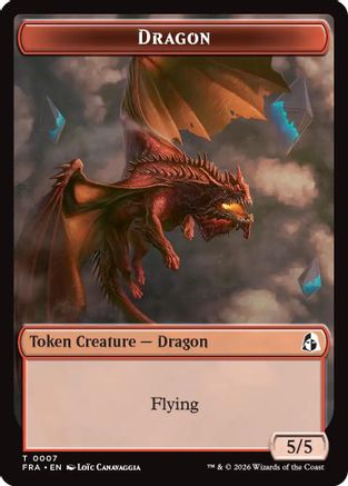Image of Dragon // Treasure Double-Sided Token (FRA-7 // 15) - Reality Fracture