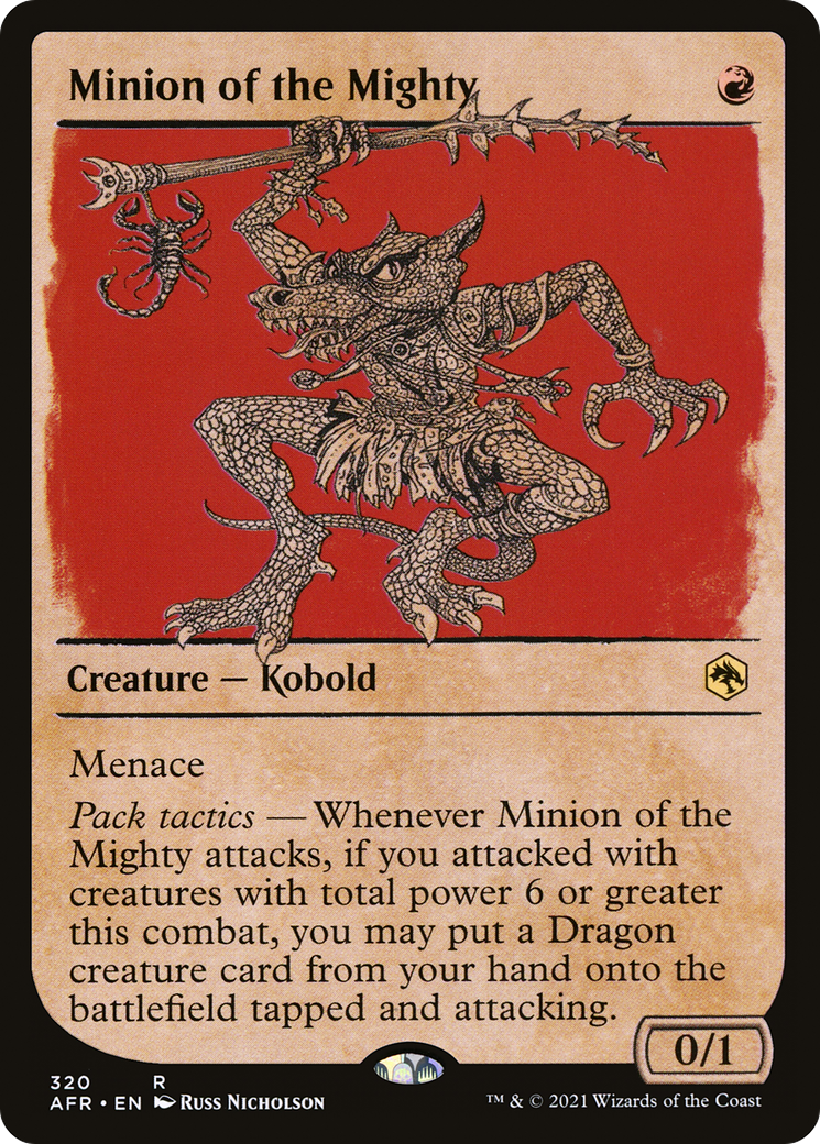 Image of Minion of the Mighty (Showcase) (AFR-320) - Adventures in the Forgotten Realms: (Showcase) Foil