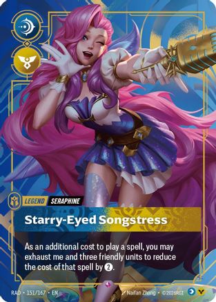Image of Seraphine, Starry-Eyed Songstress (151/167) - Radiance Foil