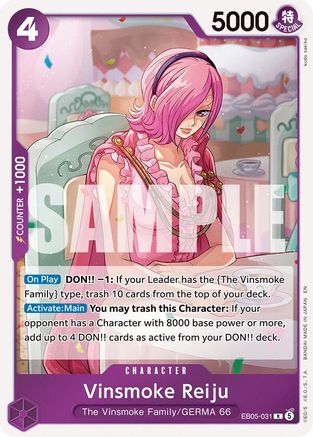 Image of Vinsmoke Reiju (EB05-031) - Extra Booster: One Piece Heroine's Edition Vol. 2 Foil