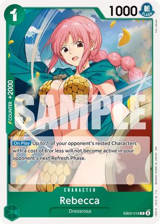 Image of Rebecca (EB05-018) - Extra Booster: One Piece Heroine's Edition Vol. 2 Foil