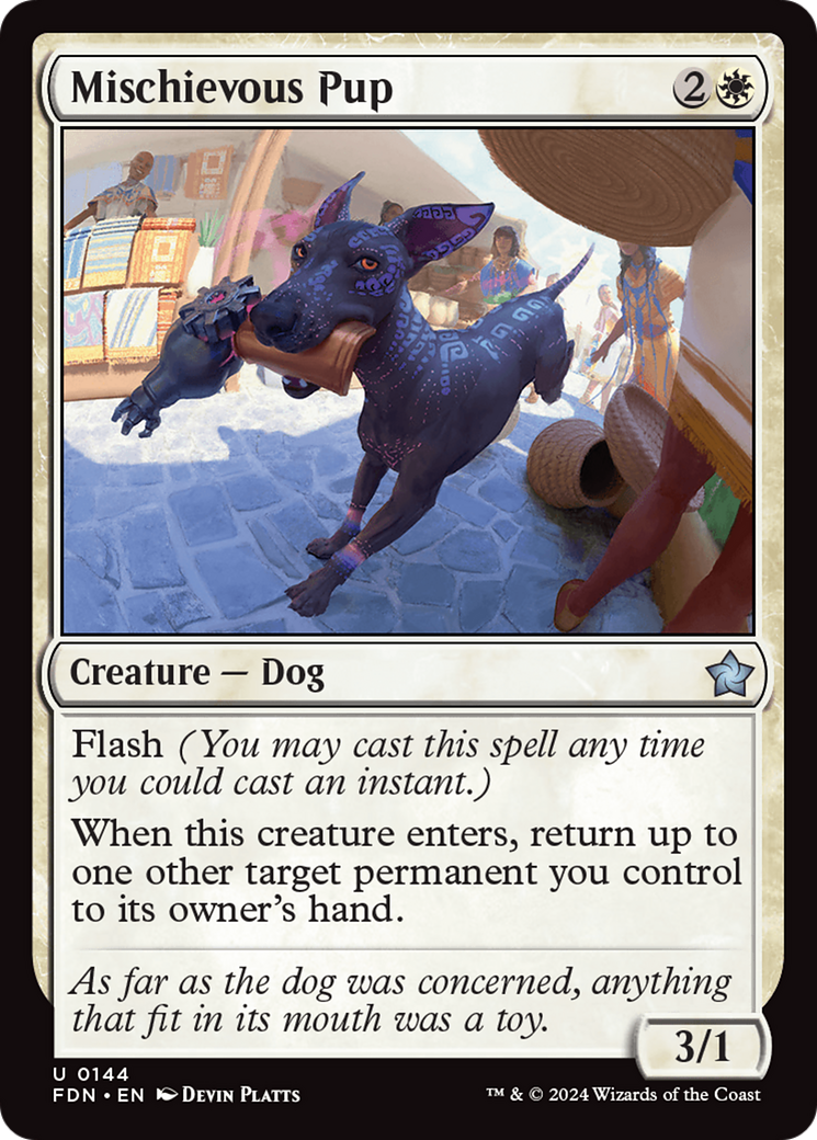 Image of Mischievous Pup (FDN-144) - Foundations Foil