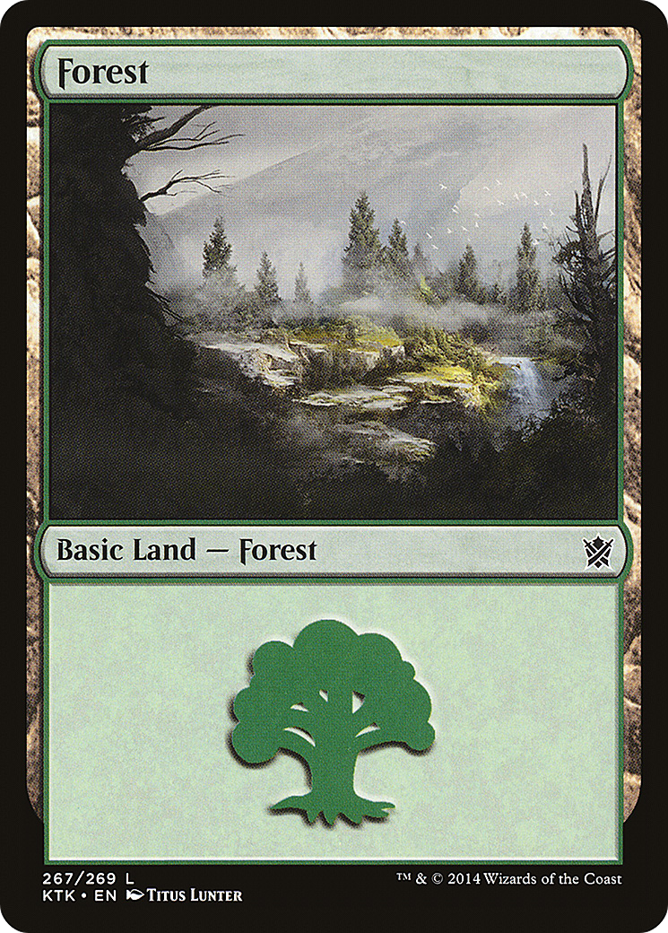 Image of Forest (267) (KTK-267) - Khans of Tarkir