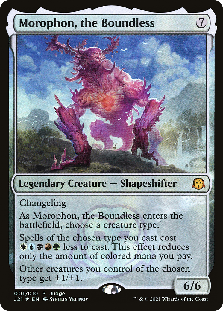 Image of Morophon, the Boundless (JDG-001) - Judge Gift Cards 2021 Foil