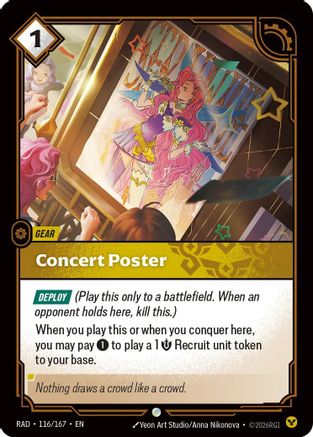 Image of Concert Poster (116/167) - Radiance Foil