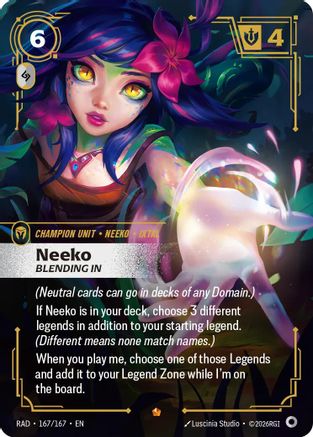 Image of Neeko, Bleeding In (167/167) - Radiance Foil