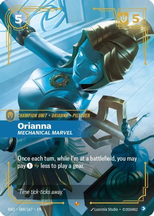 Image of Orianna, Mechanical Marvel (068/167) - Radiance Foil