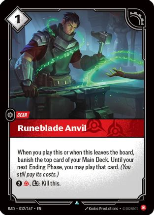 Image of Runeblade Anvil (012/167) - Radiance Foil