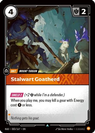 Image of Stalwart Goatherd (083/167) - Radiance Foil