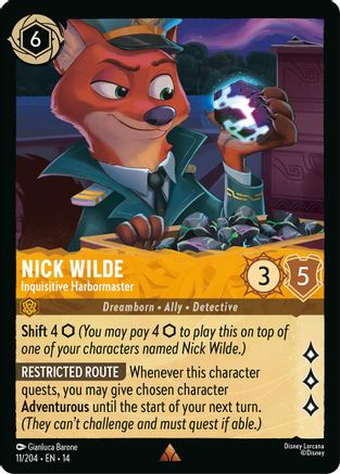 Image of Nick Wilde - Inquisitive Harbormaster (11/204) - Hyperia City