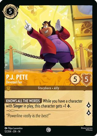 Image of P.J. Pete - Devoted Fan (12/204) - Hyperia City Cold Foil