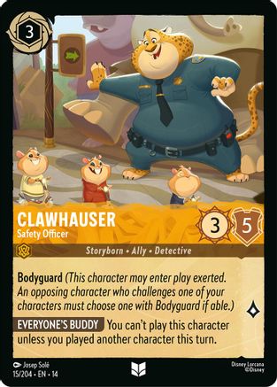 Image of Clawhauser - Safety Officer (15/204) - Hyperia City Cold Foil