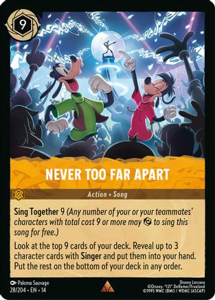 Image of Never Too Far Apart (28/204) - Hyperia City Cold Foil