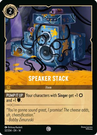 Image of Speaker Stack (32/204) - Hyperia City Cold Foil
