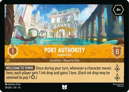 Image of Port Authority - Center Hub (34/204) - Hyperia City Cold Foil