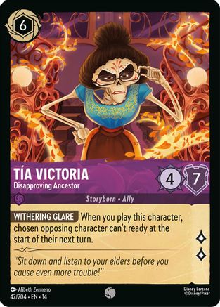 Image of Tia Victoria - Disapproving Ancestor (42/204) - Hyperia City Cold Foil