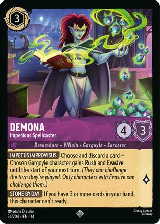 Image of Demona - Imperious Spellcaster (56/204) - Hyperia City Cold Foil
