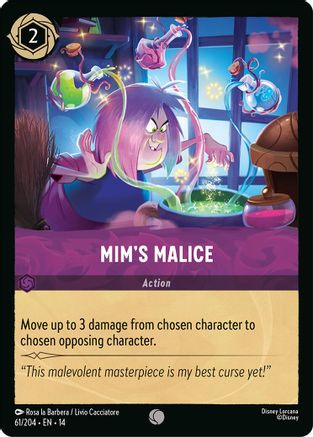 Image of Mim's Malice (61/204) - Hyperia City Cold Foil