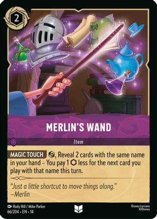 Image of Merlin's Wand (66/204) - Hyperia City Cold Foil