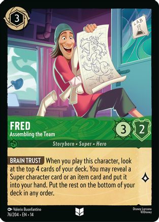 Image of Fred - Assembling the Team (76/204) - Hyperia City Cold Foil