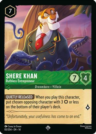 Image of Shere Khan - Ruthless Entrepreneur (83/204) - Hyperia City Cold Foil