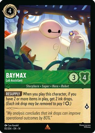 Image of Baymax - Lab Assistant (85/204) - Hyperia City Cold Foil