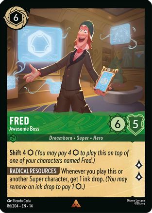 Image of Fred - Awesome Boss (86/204) - Hyperia City Cold Foil