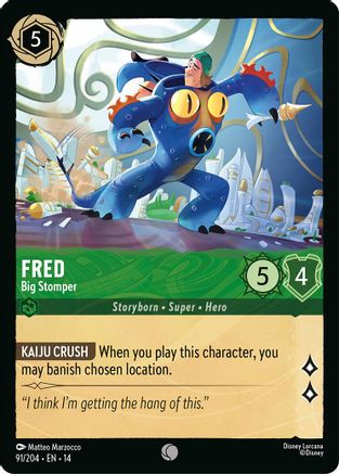 Image of Fred - Big Stomper (91/204) - Hyperia City Cold Foil