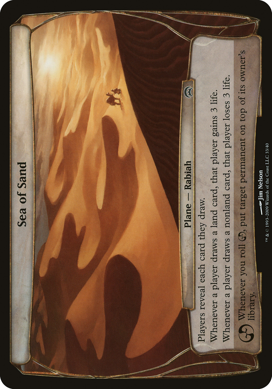 Image of Sea of Sand (Planechase) (OVER-) - Planechase Planes