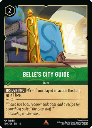 Image of Belle's City Guide (100/204) - Hyperia City Cold Foil