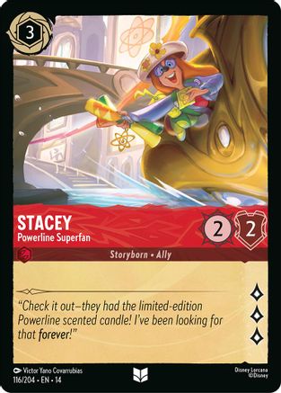 Image of Stacey - Powerline Superfan (116/204) - Hyperia City Cold Foil