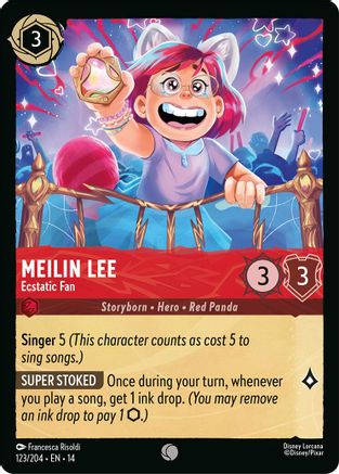 Image of Meilin Lee - Ecstatic Fan (123/204) - Hyperia City Cold Foil