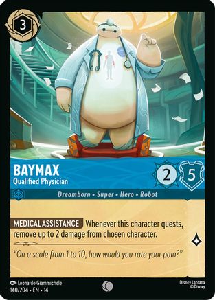 Image of Baymax - Qualified Physician (140/204) - Hyperia City Cold Foil